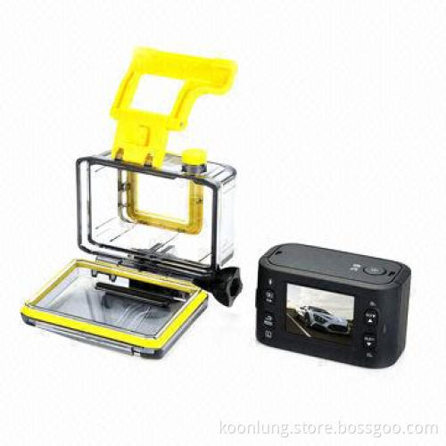 Sports Action Camera with Full HD and 1,080P, 50 to 60Hz Light Frequency Range